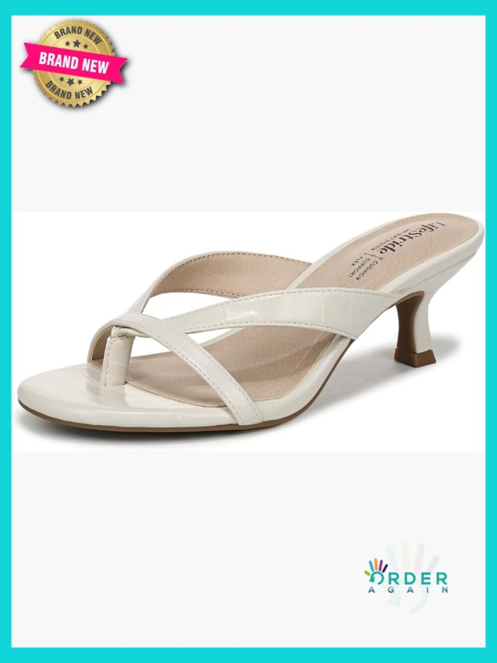 Heeled Flip Flop Comfort Sandals Soft System Cushion Support Dressy Casual